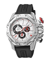 Roberto Cavalli by Franck Muller Viper Chronograph 44mm Rubber Strap Watch