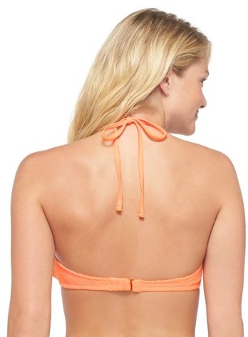 Xhilaration Crochet Flounce Halter Bikini Top, $17 | Target 