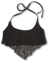 Xhilaration Crochet Flounce Halter Bikini Top