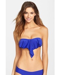 O'Neill Salt Water Solids Ruffled Bandeau Bikini Top