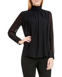 Vince Camuto Petite Ruffle Collar Blouse