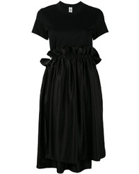 Black Ruffle Casual Dress