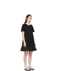 Moncler Black Short T Shirt Dress