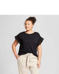 A New Day Plus Size Ruffle Sleeve T Shirt