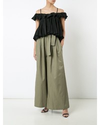 Tome Cropped Ruffle Top