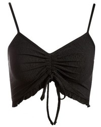 Topshop Ruched Ruffle Bralette