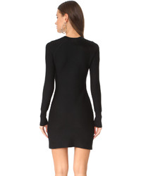 3.1 Phillip Lim Long Sleeve Solid Ruffle Sport Dress With Zippers
