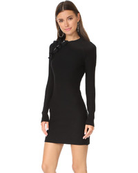3.1 Phillip Lim Long Sleeve Solid Ruffle Sport Dress With Zippers