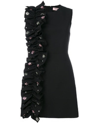 MSGM Ruffle Detail Dress With Flowers