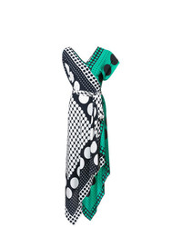Dvf Diane Von Furstenberg Asymmetric Sleeve Scarf Dress