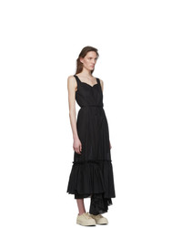 Marni Black Ruffled Long Dress