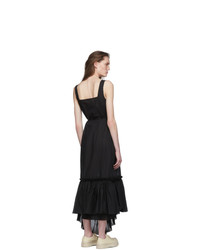 Marni Black Ruffled Long Dress