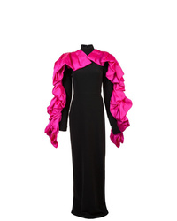 Christian Siriano Contrast Ruffled Detail Gown