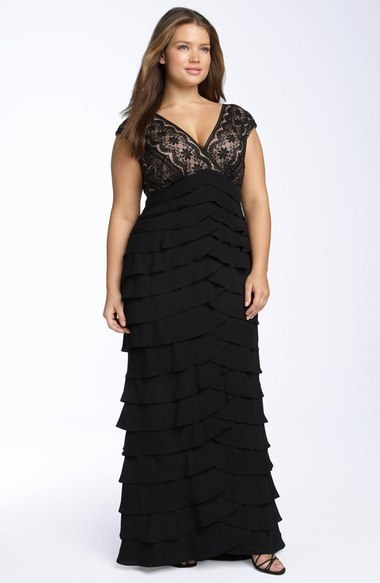 Adrianna Papell Lace Shutter Pleat Gown 220 Nordstrom Lookastic