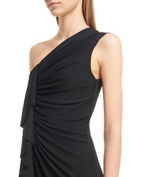 Givenchy One Shoulder Crepe Jersey Gown