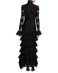 Alexander McQueen Silk Blend Lace Gown