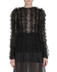 Givenchy Ruffled Lace Blouse