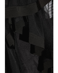 Preen by Thornton Bregazzi Idella Ruffled Tulle Midi Dress Black