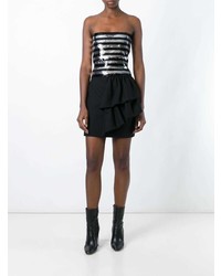 Saint Laurent Asymmetric Ruffled Skirt