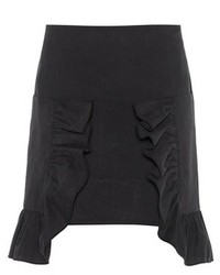 Marni Ruffled Cotton Twill Miniskirt