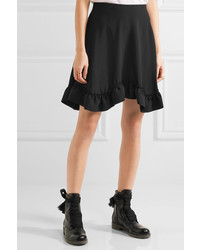 Chloé Ruffled Crepe Mini Skirt Black