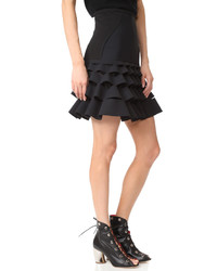 Dion Lee Slash Ruffle Miniskirt