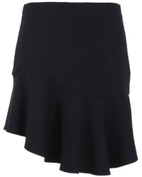 Tibi Bond Stretch Knit Ruffle Mini Skirt