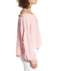 Ruffle Sleeve Off The Shoulder Top