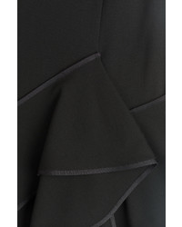 Donna Karan New York Stretch Crepe Skirt With Ruffled Hem
