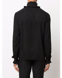Saint Laurent Ruffled Detailing Silk Shirt