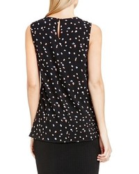 Vince Camuto Petite Sleeveless Ruffle Front Top