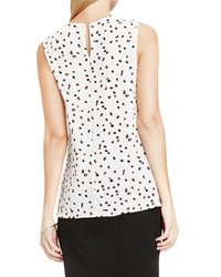 Vince Camuto Petite Sleeveless Ruffle Front Top