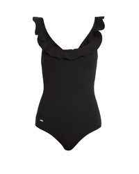 Fendi Rouches Ruffle Trimmed Swimsuit
