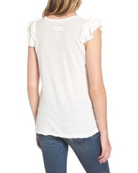 Current/Elliott The Double Ruffle Muscle Tee