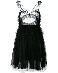 Black Ruffle Tulle Dress