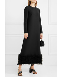 Valentino Med Wool And Crepe Gown