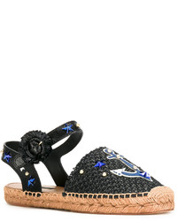 Dolce & Gabbana Anchor Espadrille Sandals