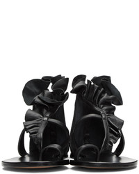 Isabel Marant Black Audry Ruffle Sandals