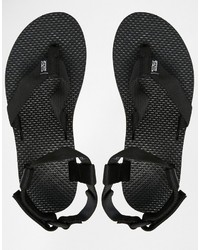Teva Black Flatform Universal Sandals