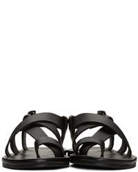 Lanvin Black Multi Strap Sandals