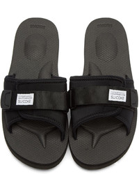 Suicoke Black Padri Slide Sandals