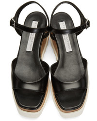 Stella McCartney Black Platform Elyse Sandals