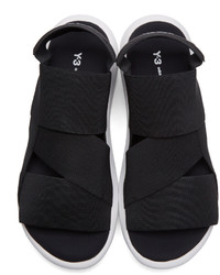Y-3 Black Qasa Sandals
