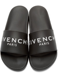 Givenchy Black Slip On Sandals
