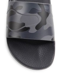 Valentino Camo Slide Sandals