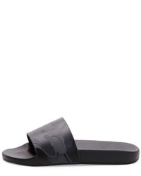 Valentino Camo Slip On Sandal Black