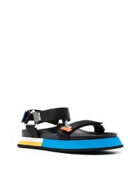 Moschino Colour Block Flatform Sandals