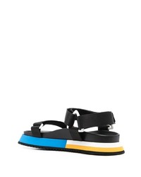 Moschino Colour Block Flatform Sandals