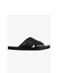 Burberry Contrast Detail Leather Sandals
