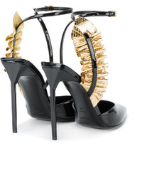 Saint Laurent Edie Ruffle Strap Sandals